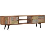 Vidaxl - meuble tv 140x30x40 cm bois solide d'acacia