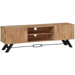 Vidaxl - meuble tv 140x30x45 cm bois d'acacia massif