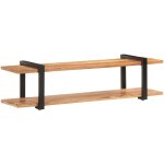 Meuble tv 160x40x40 cm bois d'acacia massif