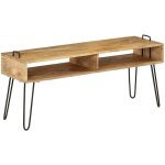 Meuble tv bois de manguier massif 110 x 35 x 45 cm