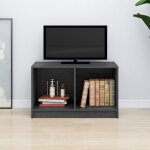 Meuble tv gris 70x33x42 cm bois de pin massif vidaxl