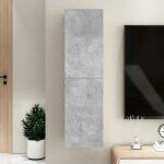Vidaxl - meuble tv gris b�ton 30, 5x30x110 cm bois d'ing�nierie