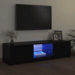 Meuble tv avec lumières led noir 140x40x35, 5 cm vidaxl Meuble tv avec lumières led noir 140x40x35, 5 cm vidaxl