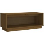 Vidaxl - meuble tv marron miel 90x35x35 cm bois de pin massif