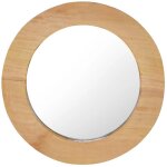 Vidaxl - miroir mural 40 cm teck rond
