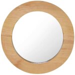 Vidaxl - miroir mural 40 cm teck rond
