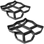 Moule de pav� de jardin 42 x 42 x 4 cm 2 pcs vidaxl