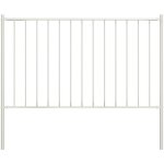 Panneau de cl�ture poteau acier enduit poudre 1, 7x1, 25 m blanc