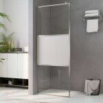 Vidaxl - paroi de douche � l'italienne � verre esg demi - d�poli 100x195cm