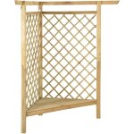 Vidaxl - pergola d'angle avec banc 166x81x174 cm bois de pin imprégné Vidaxl - pergola d'angle avec banc 166x81x174 cm bois de pin imprégné