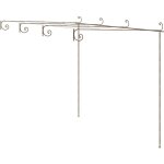 Pergola de jardin marron antique 4x3x2, 5 m fer vidaxl