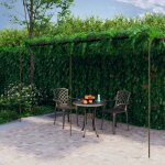 Vidaxl - pergola de jardin marron antique 6x3x2, 5 m fer