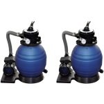 Vidaxl - pompes � filtre � sable 2 pcs 400 w 11000 l / h