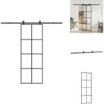 Vidaxl - porte coulissante avec kit de quincaillerie 76x205 cm verre esg - porte coulissante - portes ... Vidaxl - porte coulissante avec kit de quincaillerie 76x205 cm verre esg - porte coulissante - portes ...