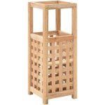 Porte - parapluie 18 x 18 x 50 cm bois de noyer massif vidaxl