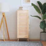 Vidaxl ? porte de placard � persiennes en bois de pin massif 99, 3x39, 4 cm ? design rustique pour circulation ...