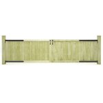 Vidaxl - portillons de jardin 2 pcs bois de pin imprégné 300x75 cm Vidaxl - portillons de jardin 2 pcs bois de pin imprégné 300x75 cm