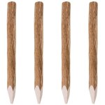 Poteaux pointus de clôture 4 pcs bois de noisetier 90 cm vidaxl Poteaux pointus de clôture 4 pcs bois de noisetier 90 cm vidaxl