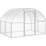 Vidaxl ? poulailler enclos ext�rieur 3x2x2 m ? acier galvanis� ? cage pour poules et petits animaux ? ...