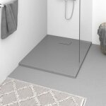 Vidaxl - receveur de douche smc gris 100x80 cm
