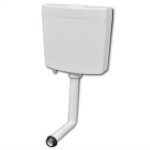 Vidaxl - rservoir de wc avec entre d'eau infrieure 3 / 6 l blanc