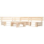 Salon de jardin palette 4 pcs naturel bois vidaxl
