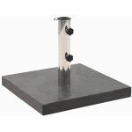 Socle de parasol granite 28, 5 kg carré noir Socle de parasol granite 28, 5 kg carré noir