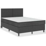 Sommier tapissier gris tissu 180 x 200 cm Sommier tapissier gris tissu 180 x 200 cm