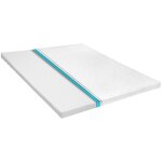 Sur - matelas 140 x 200 cm mousse froide profil d'?uf 6 cm