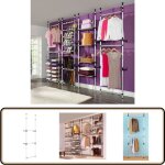 Système de garde - robe télescopique avec barres aluminium - portemanteau télescopique - armoire extensible ... Système de garde - robe télescopique avec barres aluminium - portemanteau télescopique - armoire extensible ...