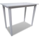 Table de bar en bois blanc