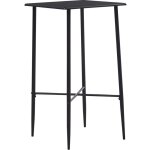 Table de bar noir 60x60x111 cm mdf vidaxl