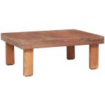 Table basse 60x45x23 cm bois d'acajou massif vidaxl