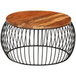 Table basse 68 cm bois de rcupration solide vidaxl