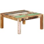 Table basse 80x80x40 cm bois de récupération massif - vidaxl Table basse 80x80x40 cm bois de récupération massif - vidaxl