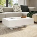 Table basse blanc brillant vidaxl