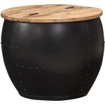 Vidaxl - table basse ronde 53x43 cm bois de manguier massif