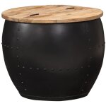 Vidaxl - table basse ronde 53x43 cm bois de manguier massif