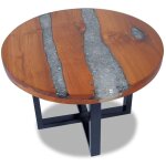 Table basse teck résine 60 cm Table basse teck résine 60 cm