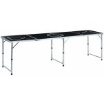 Table de bière - pong pliable 240 cm noir vidaxl Table de bière - pong pliable 240 cm noir vidaxl