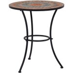 Vidaxl - table de bistro mosa�que orange / gris 60 cm c�ramique