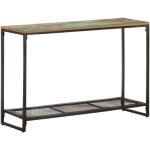 Table console 110x35x75 cm bois de rcupration massif vidaxl