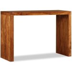 Table console bois massif avec finition miel 110x40x76 cm vidaxl