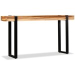 Table console bois de rcupration massif rglable vidaxl