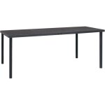 Vidaxl - table � d�ner d'ext�rieur anthracite 190x90x74 cm acier
