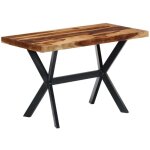 Vidaxl table � manger 120x60x75 cm bois massif