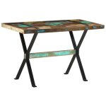 Table � manger 120x60x76 cm bois de r�cup�ration massif vidaxl