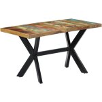 Vidaxl - table � manger � design unique avec des jambes en acier inoxydable � x piano diff�rentes couleurs ...