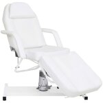 Vidaxl table de massage blanc 180x62x(87 - 112) cm