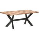 Vidaxl - table de salle  manger 180x90x75 cm bois avec finition miel